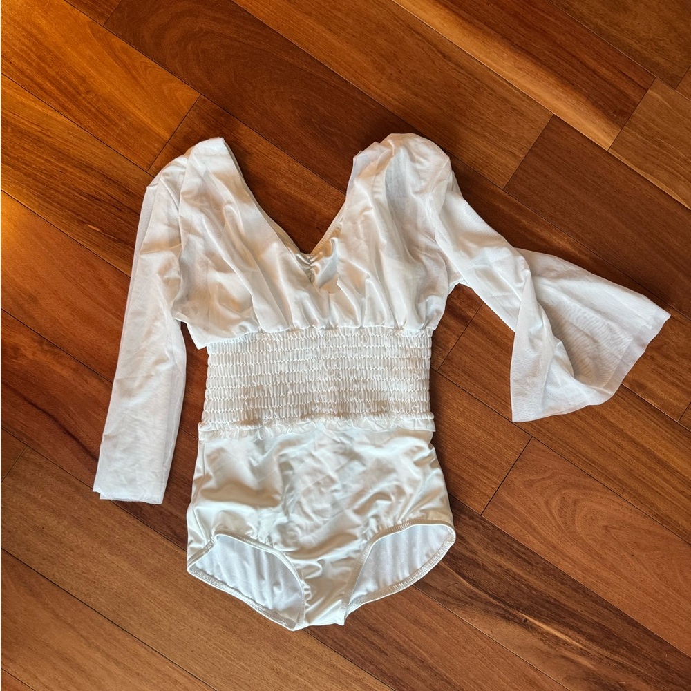 Balera Elegant White Woman’s Leotard.